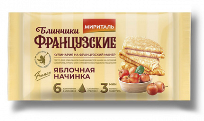 Французские блинчики с яблоком 480г, ООО Мириталь