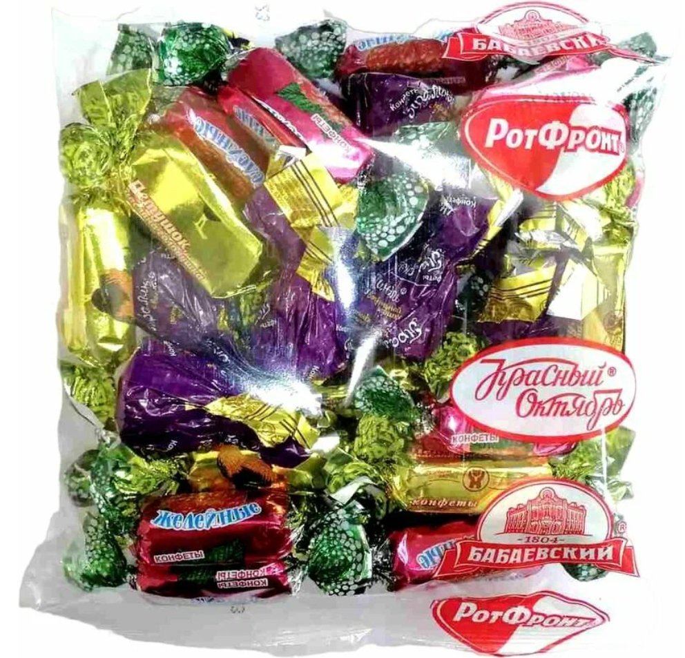 Конфеты Микс №29 (Желейные, Петушок, Пралинэль) 500гр Новосибирская ШФ ЗАО