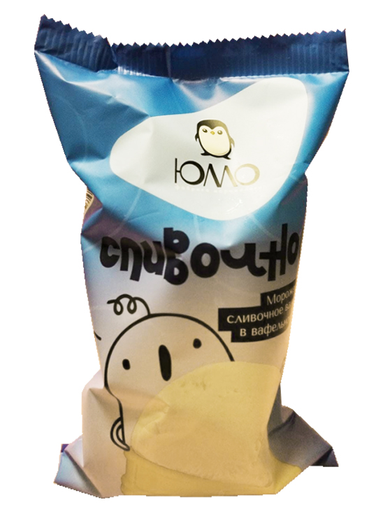 Мороженое слив.ваниль. ваф.стак. "ЮМО" ГОСТ 70 г, БЗМЖ ООО фирма "ЮМО"